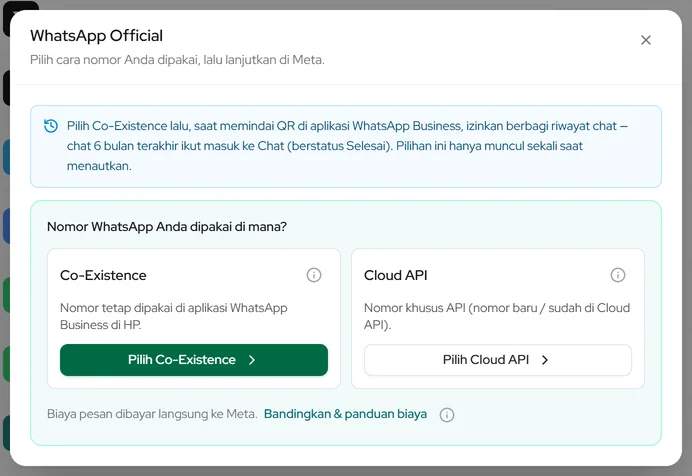 Pilihan WhatsApp API Official: Co-Existence atau Cloud API